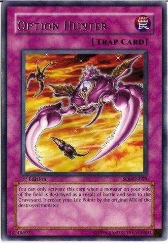 Yu-Gi-Oh! - Option Hunter (SOI-EN058) - Shadow of Infinity - Unlimited Edition - Rare