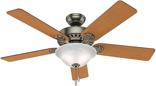 Hunter 52 Inch Ceiling Fan W Light Fixture The Insignia Antique