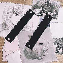 PIAOLGYI 2 Pcs Rip Ruler for Creating a Deckled
