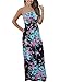 HOTAPEI Womens Button Down Collar Roll up Sleeve Casual Long Maxi Dresses Split Shirt Dress
