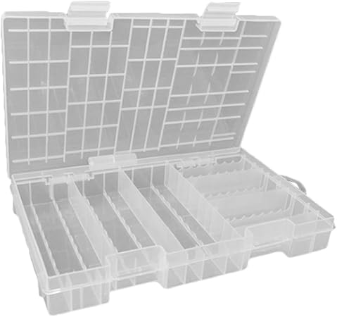 B Blesiya Para 60pcs AA + 40pcs AAA Batería] Caja De Cajones De Almacenamiento Organizador De Batería Duradera: Amazon.es: Hogar