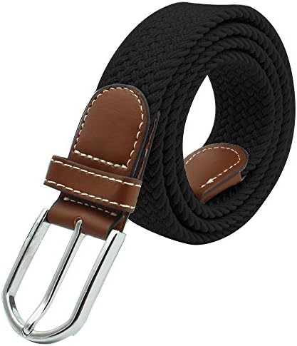 GIANCOMICS Woven Belt for Men Women Braided Stretch Webbing Belt Waist Belt
