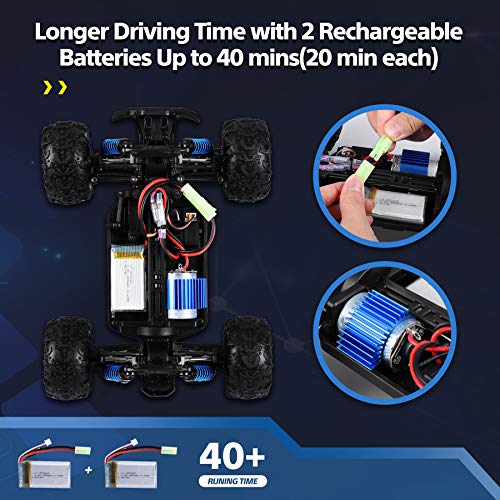 YEZI High Speed Remote Control Car for Kids Adults, 4WD OffRoad