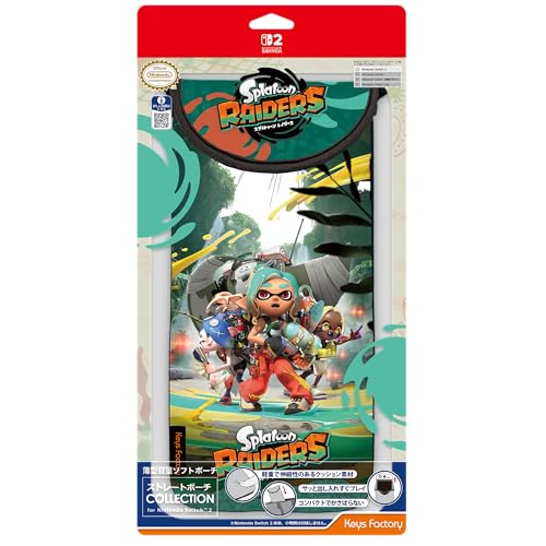 【任天堂ライセンス商品】ストレートポーチ COLLECTION for Nintendo Switch 2 スプラトゥーン レイダース