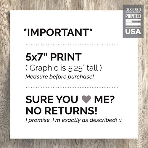 5x7" *UNFRAMED PRINT* Funny You Flush It Fish It Bathroom Sign Sensitive Plumbing Septic System Do not Decor Farmhouse Rustic Art Modern Humor No Tampon Feminine Sanitary Product Toilet Paper Humor