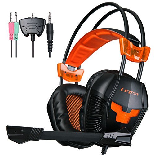 LETTON G20 PS4,Xbox 360 Gaming Headset Multi Function Pro Headphones with Microphone for PC/PS4/Xbox 360/ iPhone /Smart Phone /Laptop /iPad /Mobilephones(Black/Orange) LETTON G20 PS4,Xbox 360 Gaming Headset Multi Function Pro Headphones with Microphone for PC/PS4/Xbox 360/ iPhone /Smart Phone /Laptop /iPad /Mobilephones(Black/Orange)