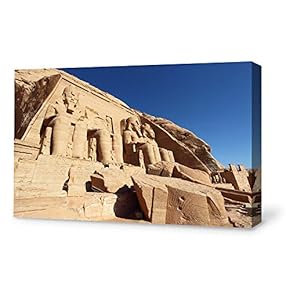 Canvas Wall Art for Living Room,Bedroom Home Artwork Paintings Pyramids of Egypt Ready to Hang - 12x18 inches