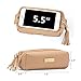 Small Makeup Bag, YM&COCO Cosmetic Bag for Purse Pencil Case Pouch Clutch Bag Organizer with Tassel Zipper - 4 Colors for Choice