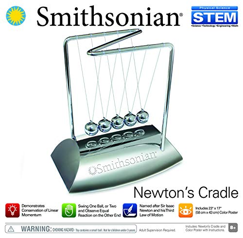 51b8QVrr3YL Smithsonian Science Activities, Newtons Cradle Gray