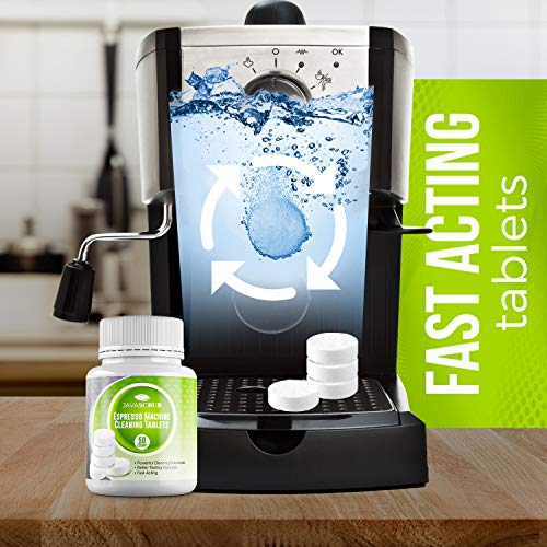 Java Scrub Espresso Machine Cleaning Tablets Descaling Tablets (50
