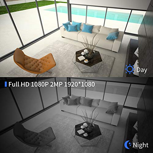 [10400mAh]Battery Operated Outdoor Wireless Security Camera,NexTrend 1080p Indoor WiFi IP Camera,6 Months Usage Survelliance Cameras w/Night Vision 2-Way Audio PIR Alert TF Card Slot for Home/Baby/Pet - Thumbnail 5