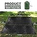 REDCAMP Hammock Rain Fly Camping Tarp Waterproof, 10x10ft Lightweight Backpacking Rain Tarp Shelter for Hiking Outdoor, Black