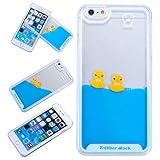 Yoption Liquid Case for iPhone 6Plus 6sPlus 5.5'', Clear Cute Creative Design Liquid Floating Rubber Duck Hard Case Cover for iPhone 6Plus 6sPlus 5.5'' (Ducks With Tie)