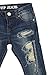 K1-2497DB - Girls’ Stretch 5 Pockets Rip and Repair Premium, Skinny Jeans
