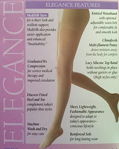 Mediven Elegance Pantyhose 30-40 mmHg Closed Toe (Petite VI, Sand)