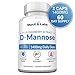 MaxX Labs D Mannose Capsules - Fast Acting 1400 MG Extra Strength DMannose Capsule for Bladder Health with Potent Cranberry Extract & Hibiscus Flower Supports UTI Relief Supplement - 120 Ct