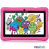 NeuTab 7 inch Kids Edition Quad Core Tablet, 7'' HD IPS Wide Viewing Angle Screen 1G RAM Android 5.1 Lolipop System w/ iWawa Software Bundle Kids Model Pre-installed, FCC Certified - Pink