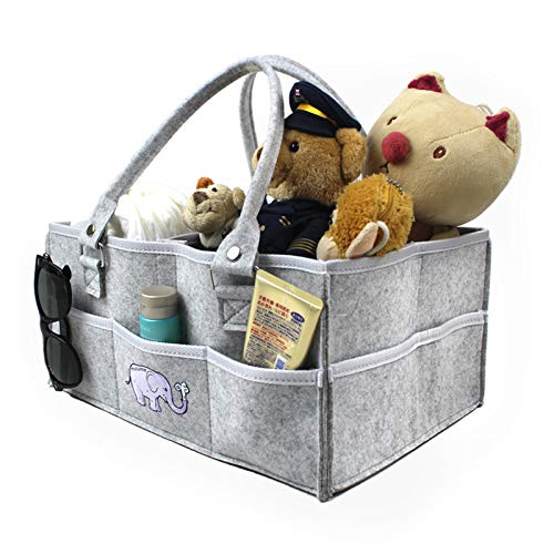 Baby Diaper Caddy Organizer，Portable Holder Bag for Changing Table，Baby Shower Gift Bag Nursery Essential，Foldable…