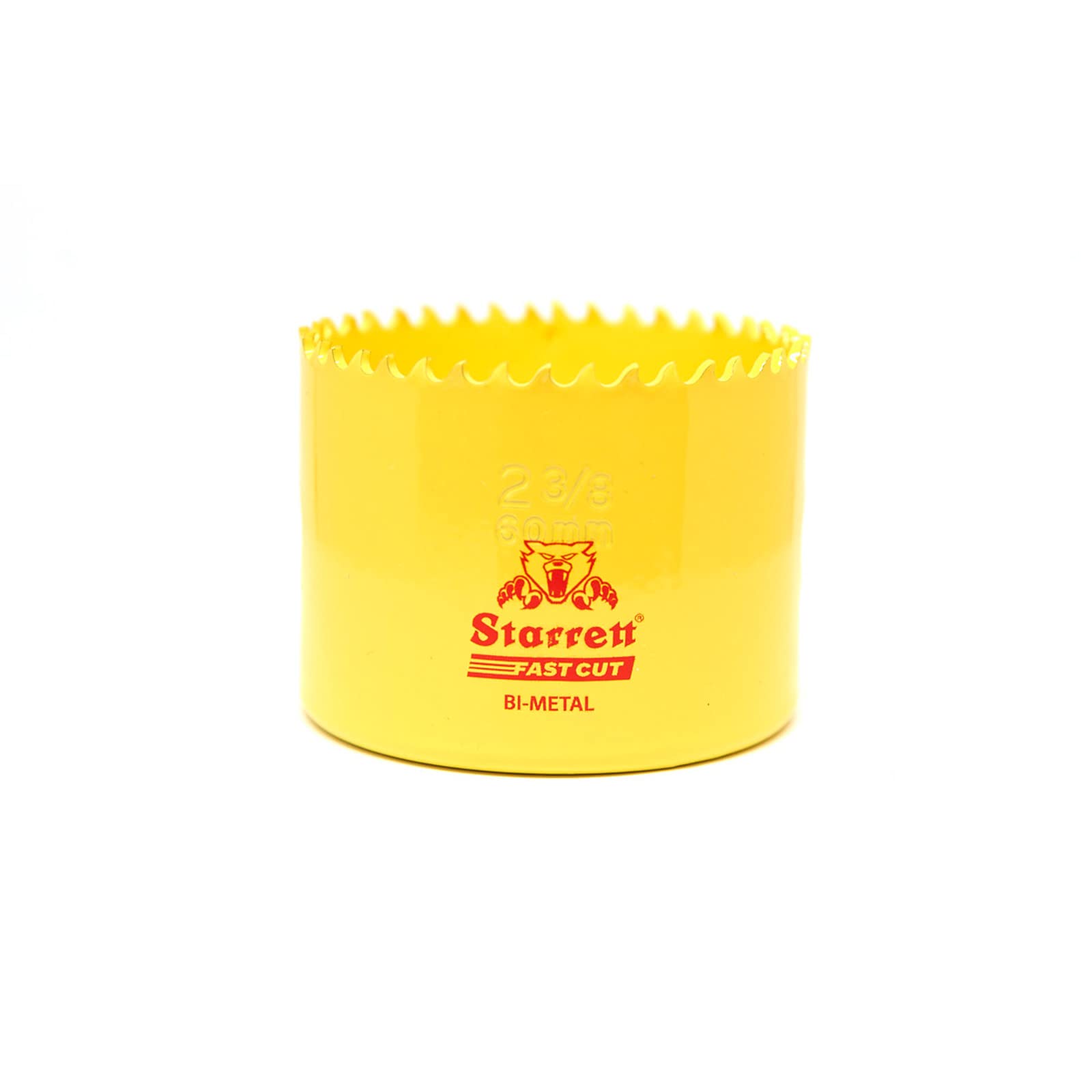 Starrett HSS Bi-Metal Fast Cut Hole Saw - 60mm - For Metal, Wood, Plastics