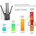 WAVLINK 1200Mbps Dual Band WiFi Range Extender, AC1200 5Ghz 2.4Ghz Wireless Signal Booster/Repeater/Access Point/Router with 2 Ethernet Port/External Antenna - Black