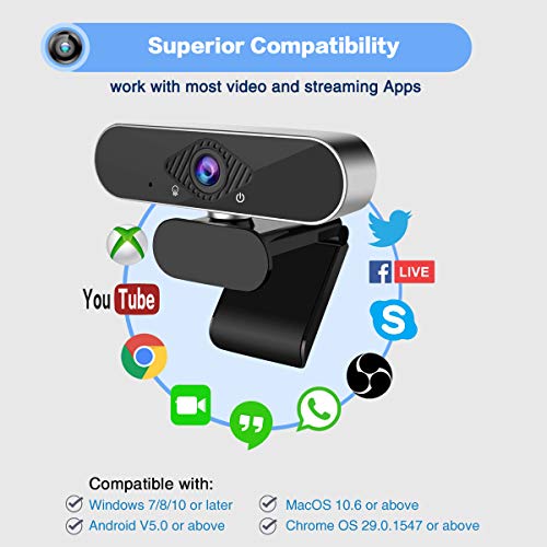 Webcam-with-Microphone-1080P-Laptop-Plug-and-Play-USB-PC-Webcam-Full-HD-Widescreen-Webcam-with-120-Degree-Live-Streaming-View-Angle-Web-Camera-for-Video-Calling-Recording-Conferencing