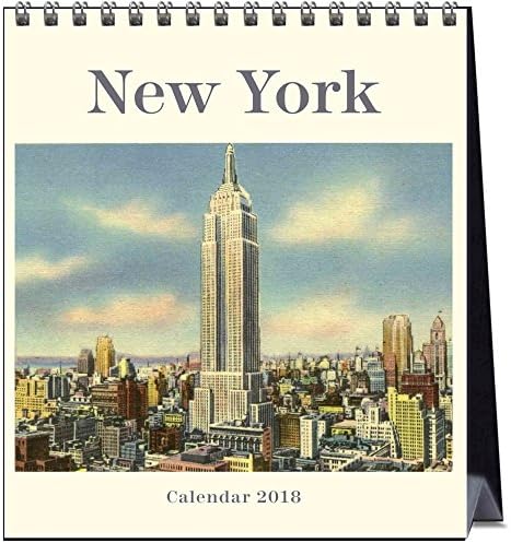 2018 New York Easel Calendar