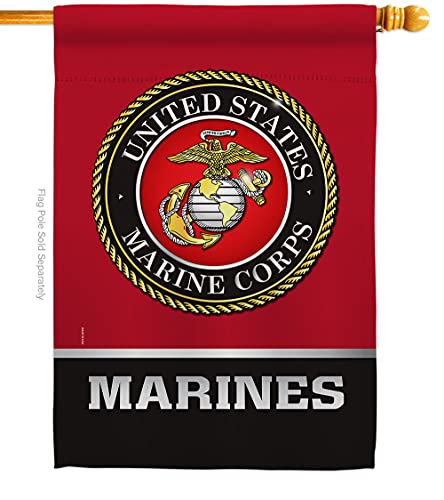 US MILITARY United State House Flag Armed Forces Marine Corps USMC Semper Fi Am…