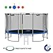 Kangaroo Hoppers Trampoline with Safety Enclosure,Jumping Mat,Ladder and Spring Cover Padding,12 15 FT Available,Multiple Color Choices, TUV and ASTM Tested, Best Outdoor Gift for Kids(Blue, 15FT)