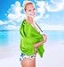 Microfiber Towel, Large & Luxurious - Quick Dry Towel, Travel Towel, Beach Towel, Camp Towel, Sports Towel, Hair Towel, Bath Towels - No Risk Money Back Guarantee, Only On Amazon! Green Small
