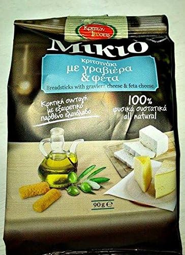 Crete Breadsticks with Graviera Cheese & Feta Cheese 80g