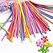 TECH-P®100 Pack 260Q Deluxe Magic Vapor Balloons With 192 PCS Animal Eye Stickers,Twisty Latex Balloons Long Twisting Ballons for Birthday Wedding Festival Party