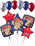 11pc WWE John Cena The Rock Stars Balloon Bouquet Party Decoration Wrestling Boy