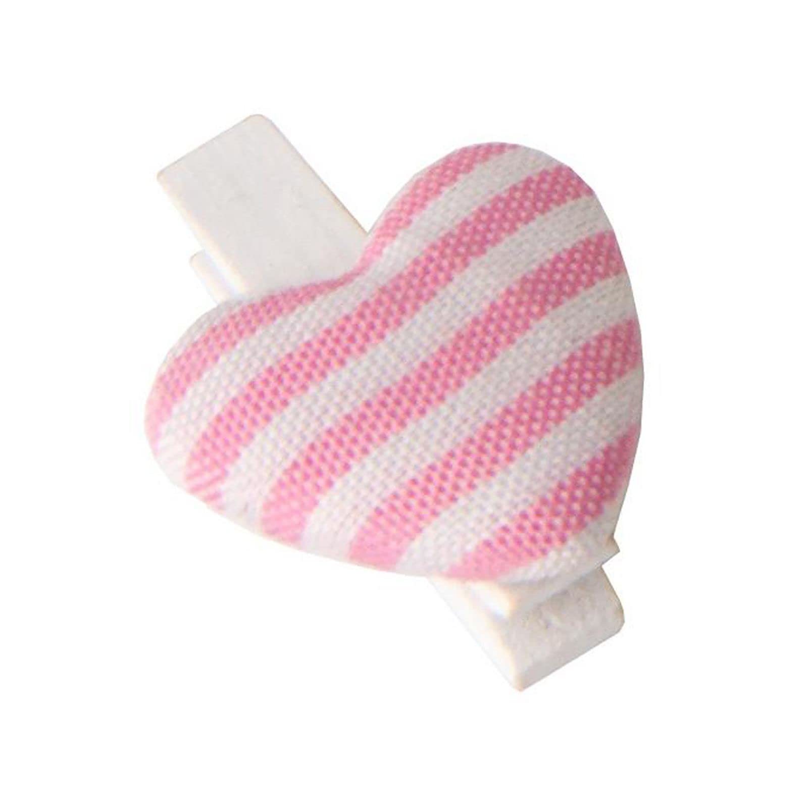 Ingrosso e Risparmio Kit 36 Pink Heart Shaped Stripes Clips for DIY Decoration Wedding Favors