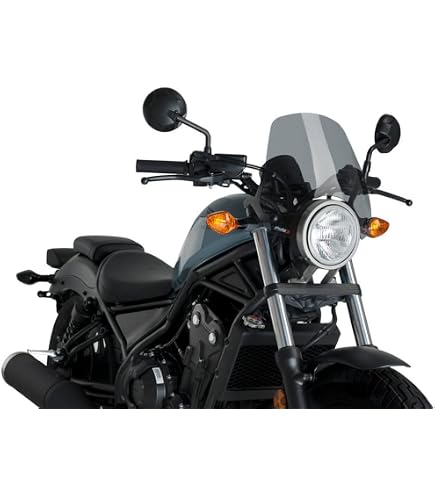 Verkleidungscheibe 'Dark Night' Getönt Für Honda CMX 500 Rebel (2020-2022) – Sportliche Halbverkleidung