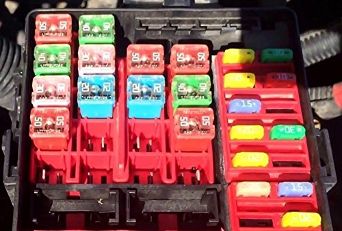 Jcase Fuse Kit Mini Jcase Fuse Assortment LOW-HIGH PROFILE 20A 30A 40A 50A 60A Fit for Ford Chevy/GM Nissan and Toyota Pickup Trucks Cars and SUVs (50 Pack)