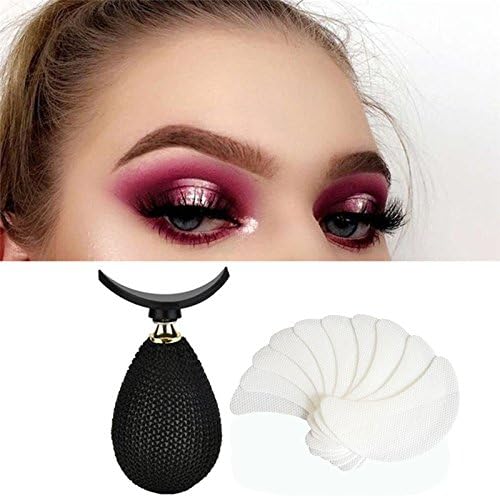 Gofypel Eyeshadow Stamp Lazy Eye Shadow Cream Applicator Eyeshadow Powder Kit Silicone Eye Makeup Tool Eyeshadow Brushes with Eyeshadow Shields For Eyelash Extensions/Lip Makeup