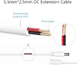 Liwinting 3m DC Extension Cable 2.5mm 5.5mm Male Female Power Cord for Adapter view 2
