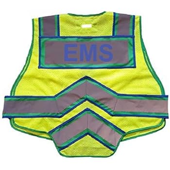 FIRE NINJA EMS VEST-Class 2 Reflective Public Safety Vests-Double Breakaway Zipper- 6 Point Breakaway Vest (REGULAR, GREEN)