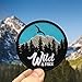 Wild & Free Iron on Patch for Jackets, Backpacks, Jeans, Hats, and Clothing - Iron on Patches
