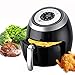 Digital Air Fryer Deep Oven Cooker (3.8-Quart Basket 5L-Frying Pot) Programmable Electric Powered Machine Airfryer Kit