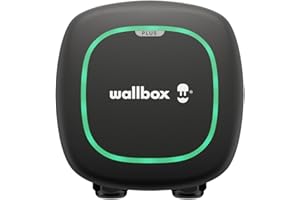 Wallbox Pulsar Plus Level 2 Electric Vehicle Smart Charger - 40 Amp, Ultra-Compact, WiFi, Bluetooth, Alexa/Google Home, UL Certified, 25ft Cable, Indoor/Outdoor EVSE, Assembled in USA