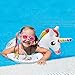 Kiddy Inflatable Unicorn Swim Ring - Happytime 2019 Pool Swim Ring Toys with Handle Water Fun Beach Party Toys for 3 Up Years Olds Kids