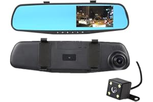 Yamantic Mirror Dash Cam Front and Rear Camera Backup Camera Car Camera Mirror Dash Cam Front and Rear Mirror Dash Camera Bac