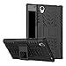 Sony Xperia L1 Case,Mustaner Dual Layer Shock-Absorption Armor Cover Full-body Protective Case with Kickstand Combo PC+TPU Back for Sony Xiperia L1 (Black)