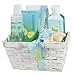 Large Spa Beauty Skincare Home Bath Basket - Calming Self Care Meadow Fragrance Bath and Body Set For Women - Shower Gel, Bubble Bath, Bath Salt, Body Lotion, Body Spray, Butterfly Bath Bomb