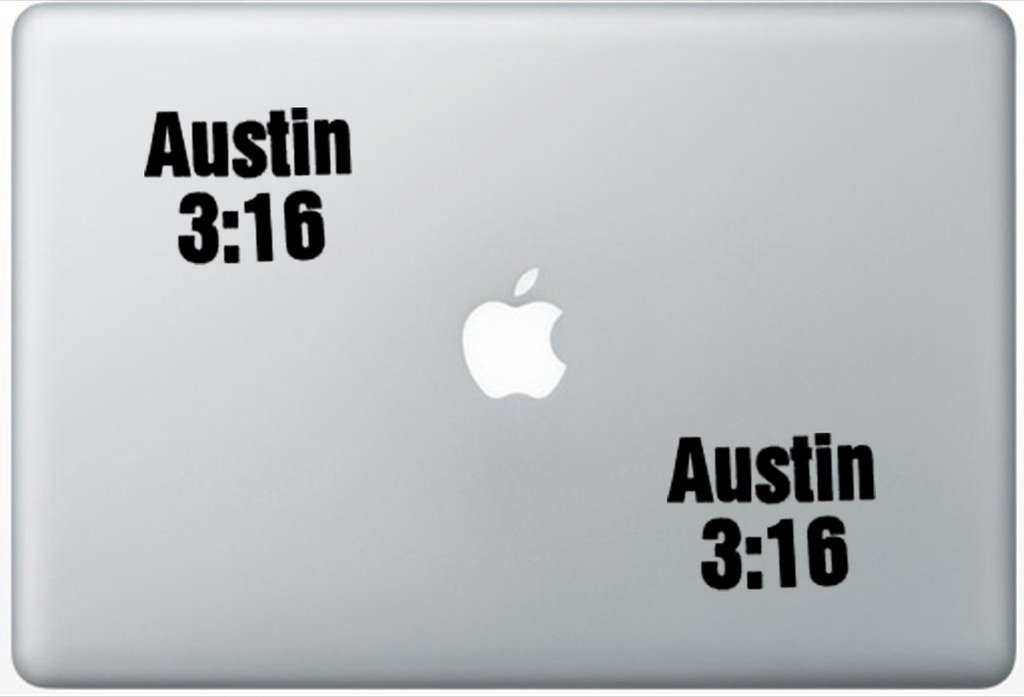 Austin 3-16 Stone Gold Wwe FlashDecals0761 Set Of Two (2x) , Decal , Sticker , Laptop , Ipad , Car , Truck