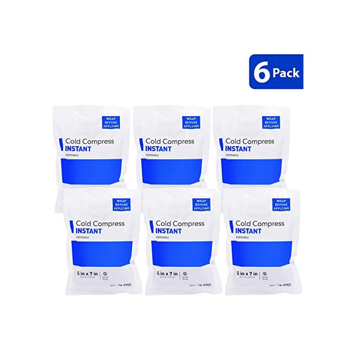 Instant Cold Pack | Disposable Ice Packs - Cold Therapy - for Injuries, Swelling, Inflammation, Muscle Strains, Sprains…