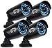 Night Owl Security 4 pack of Indoor/Outdoor 720p Security Bullet Cameras with 100ft. of Night Vision **Only compatible with AHD Series DVRs**