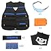 AMOSTING Tactical Vest for Kids, Adjustable Tactical Vest Kit for Nerf N-Strike Elite Series Toy Guns with Reload Clip, Refill Darts, Vision Goggles, Skull Mask, Wrist Band