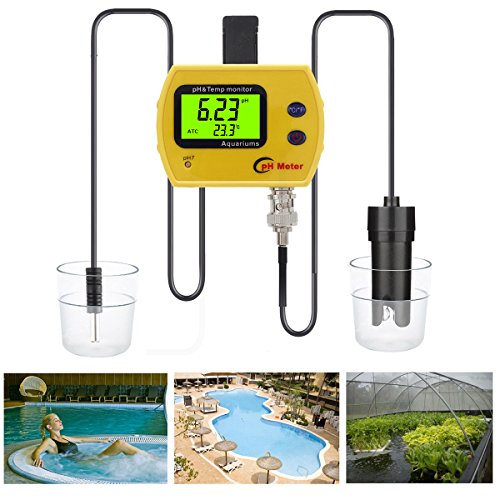 PH Monitor, RISEPRO Digital pH Thermometer Temperature Monitor with Replaceable BNC pH Probe - Thumbnail 5